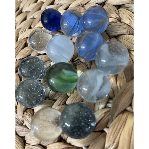 Antique & Vintage Marbles Swirl Marble Glass 2 Lbs Vintage Estate Sale Find Lot - Picture 14 of 15